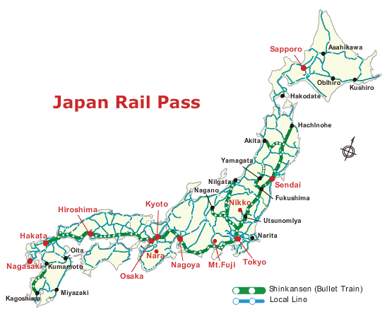 Japan Railway Map 